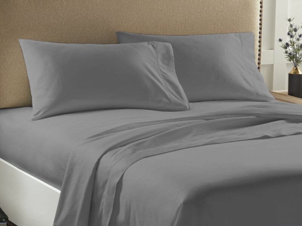 Σετ Σεντόνια Μονά Μονόχρωμα Γκρι Economy Γαρύφαλλο | Γαρύφαλλο - Λευκά Είδη